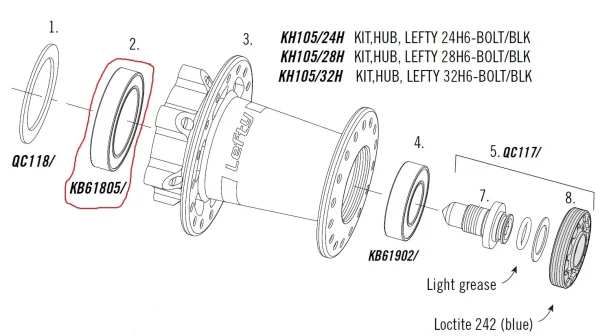 Cannondale Lefty Hub Inner Bearing Radlager Factory Preis 3