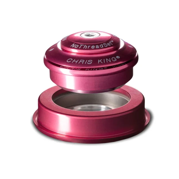 geschätzt Chris King InSet™ I2 Pink Tapered 1 1/8″-1.5″ Steuersatz 1