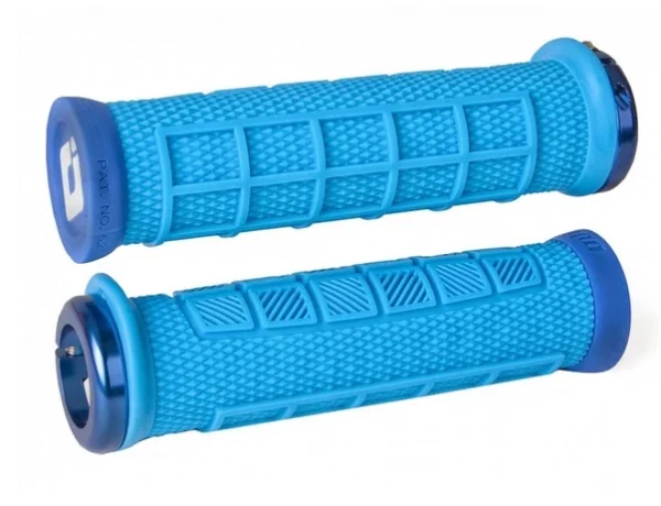 ODI Elite Pro Lock-ON Grips Cyan Blue Lenkergriffe billige bestellen 1