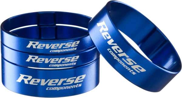 Reverse Spacer Set Alloy Ultra-Light 1 1/8″ Dark Blue Biegen 1