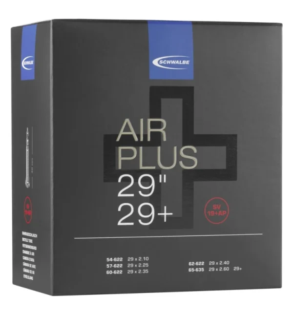 Schwalbe Air Plus SV 19+AP 29×2.1/2.6 Presta 40mm Schlauch outlet shop online 1