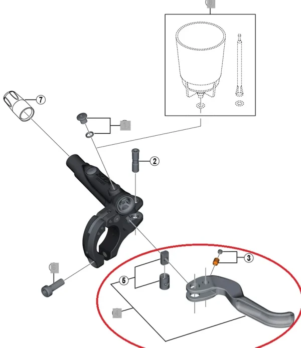 Einkaufen Günstige Shimano XTR BL-M9000 Race Bremshebel Rechts 3