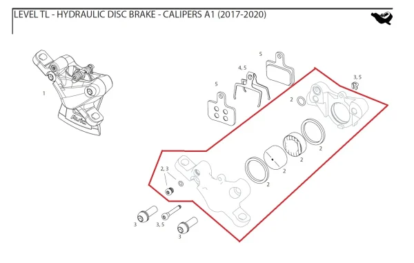 Ähnliche Artikel Sram Caliper Piston Kit Bremssattel – Kolbenkit Für Die Level TL (ab 2017) 1