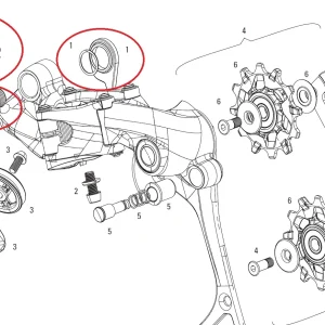 Sram XX1/X01 Schaltwerk B-Bolt And Limit Screw Kit billig online bestellen 6