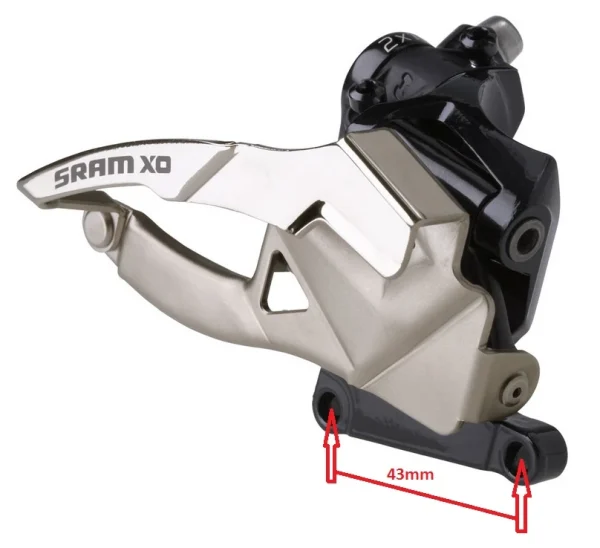 kaufen onlineshops Sram X.0 Low Direct Mount S1 42 Zähne 2×10 Bottom Pull Umwerfer 1