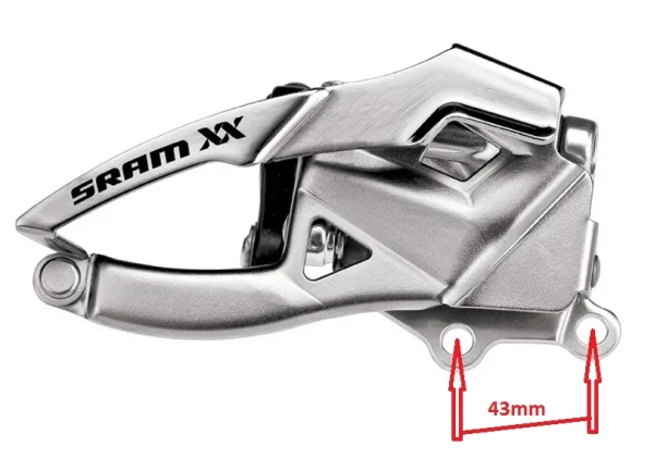 Sram XX Direct Mount S1 42-28 2×10 Bottom Pull Umwerfer Begrenzte Zeit besondere 1