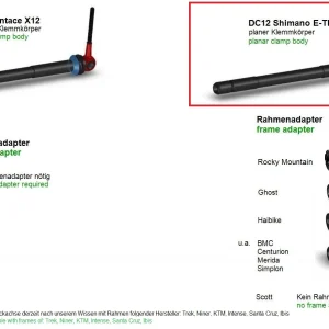 Shops Tune DC 12 Rot Shimano E-Thru Steckachse 12x142mm 12